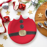 Bols En Carton Christmas Red Elf Santa Suit Holiday Party<br><div class="desc">Yay! You're having a Party and need fun and festive plates and bowls. You can add your initial to the gold belt buckle or keep it as S for Santa. Happy Holidays!</div>