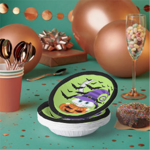 Bols En Carton Citrouille effrayant avec un Casquette Kitty et so