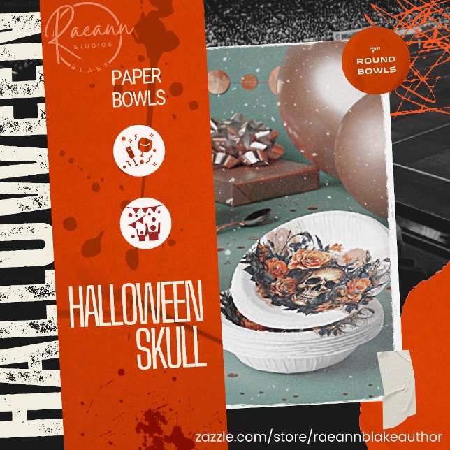 Bols En Carton Crâne effrayant d'Halloween (Créateur téléchargé)