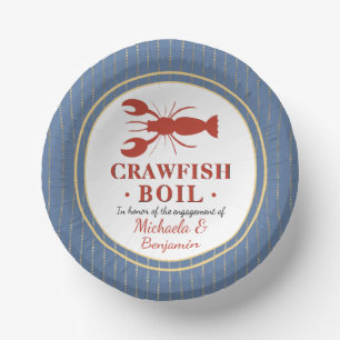 Bols En Carton Crawfish Boil Couples de douche