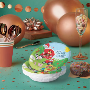 Bols En Carton Cute Barnyard Animaux, Fermier, Tracteur Anniversa