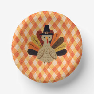 Bols En Carton Cute, classique/vintage Thanksgiving Turquie