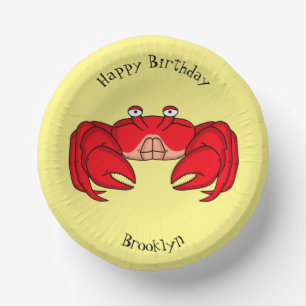Bols En Carton Cute red crab cartoon