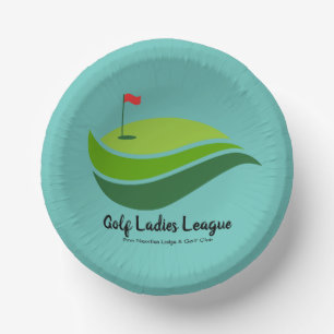 Bols En Carton Dames Golf League Party Paper Bowl