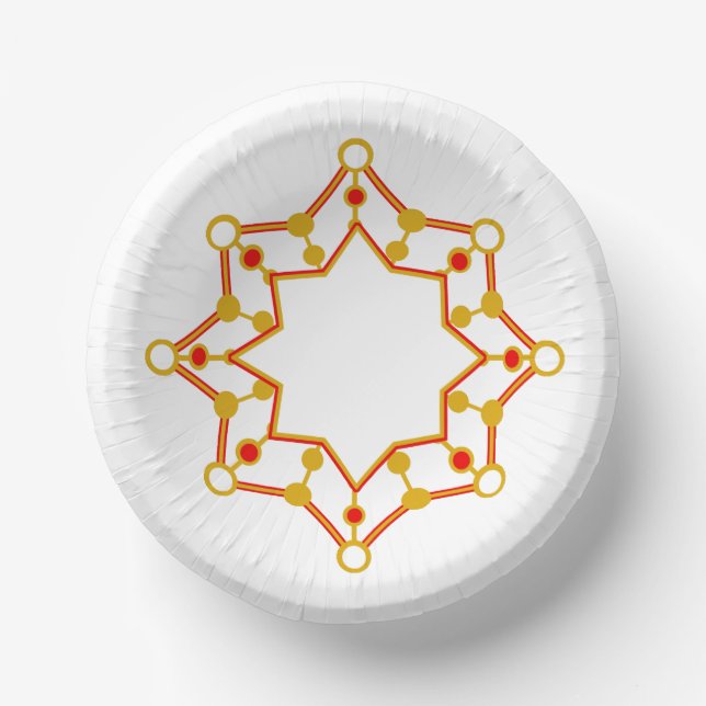 Bols En Carton Design moderne rétro du milieu du siècle (Recto)