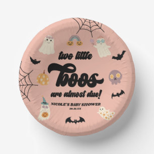 Bols En Carton Deux petits boos jumeaux Baby shower d'Halloween