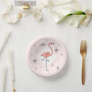 Bols En Carton diamant rose Flamant rose
