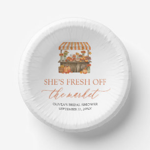 Bols En Carton Douce Mariée Orange Fraîche du Marché pour une Bab