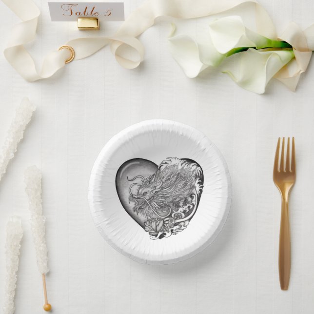 Bols En Carton Dragon Heart (Mariage)