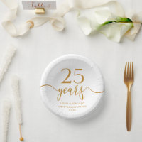 Élégant 25e anniversaire de Mariage Champagne