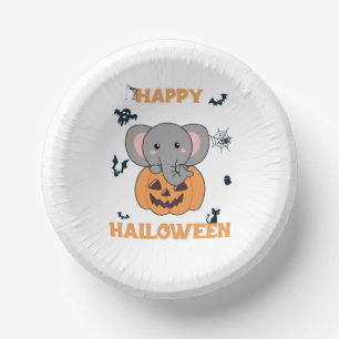 Bols En Carton Elephant In Pumkin Cute Elephant Happy Halloween