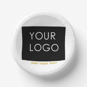 Bols En Carton Entreprise personnalisable Ajouter un logo Blanc m