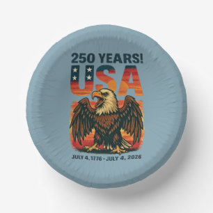 Bols En Carton États-Unis 250 ans – Aigle américain patriotique 4