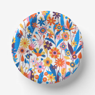 Bols En Carton Exotique multicolore Floral Arrière - plan-32939