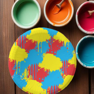 Bols En Carton Fête d'anniversaire pour enfants avec peinture