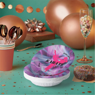 Bols En Carton Filles Karate fête d'anniversaire