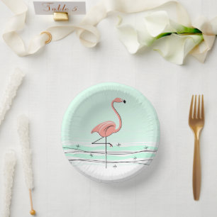 Bols En Carton Flamant rose Ocean Aqua
