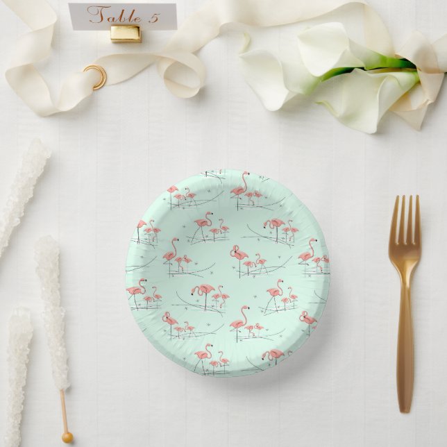 Bols En Carton Flamant rose Océan Multi (Mariage)
