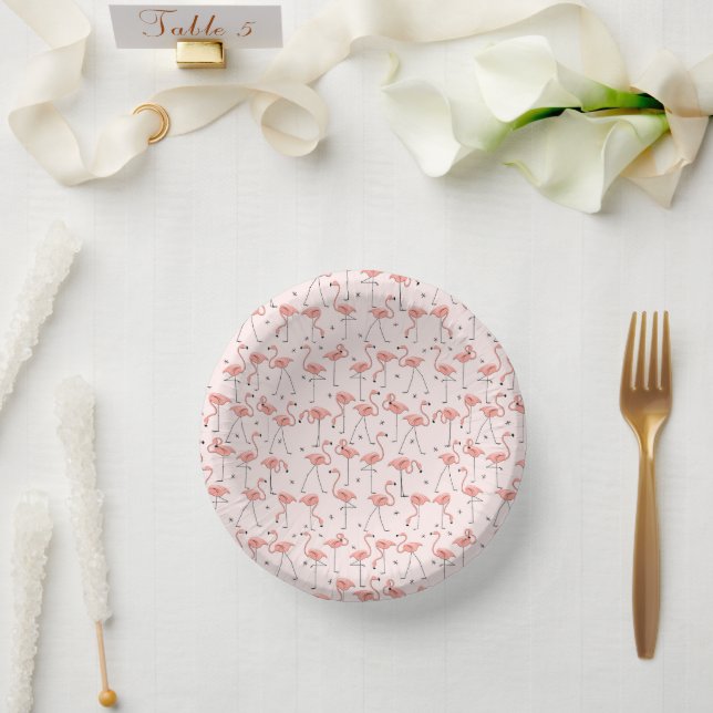Bols En Carton Flamants roses roses (Mariage)