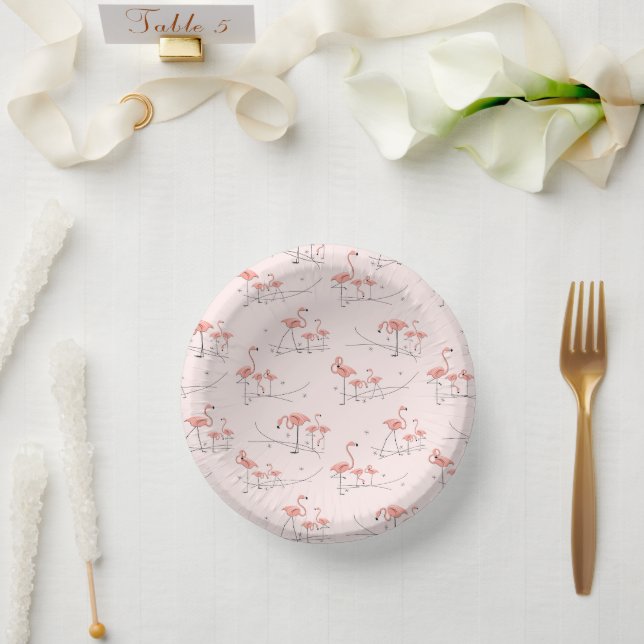 Bols En Carton Flamants roses roses multiples (Mariage)