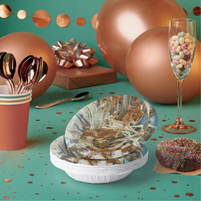 Bols En Carton Fleur exotique (Multi)