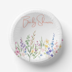 Bols En Carton Fleur Fleur Fille Fille, Baby shower