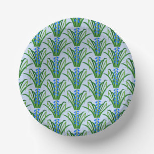 Bols En Carton Fleurs de Jacinthe Bleu Bébé Garçon Motif Printani