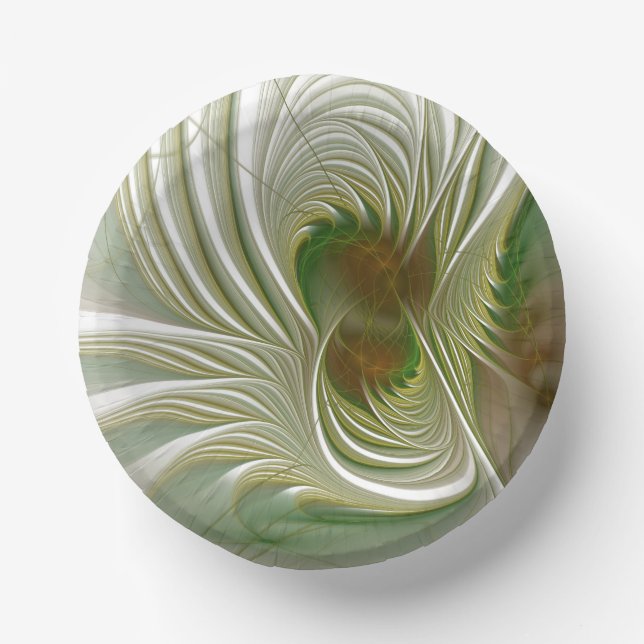 Bols En Carton Fleurs imaginaires fractales douces et tendres (Recto)