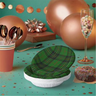 Bols En Carton Forbes tartan vert noir plaid