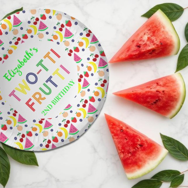 Bols En Carton Fruit Deux-tti Frutti 2e anniversaire (Créateur téléchargé)