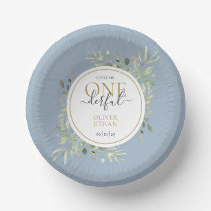 Bols En Carton Garçon Bleu Little Mr ONEderful Premier Anniversai
