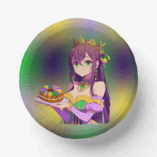 Bols En Carton Gâteau Anime Mardi Gras King