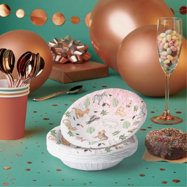 Bols En Carton gibier Animal With Jungle Tree (Multi)
