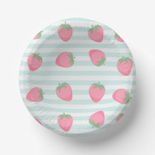 Bols En Carton Grandes fraises roses