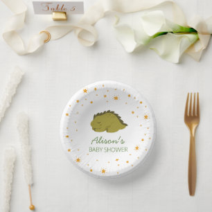 Bols En Carton Green Dinosaur Twinkle Star Baby shower Party