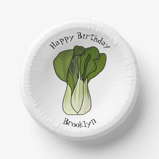 Bols En Carton Illustration de Bok choy (Recto)