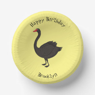Bols En Carton Illustration de cygne noir