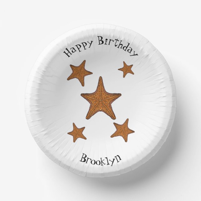 Bols En Carton Illustration de dessin de Starfish (Recto)