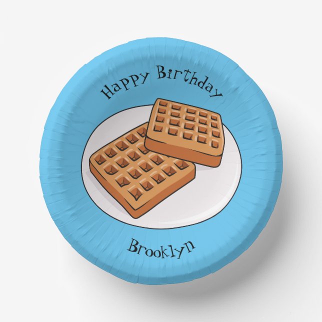 Bols En Carton Illustration de gaufre (Recto)