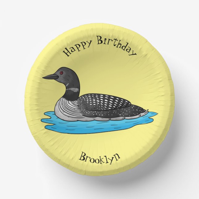Bols En Carton Illustration de Loon bird (Recto)