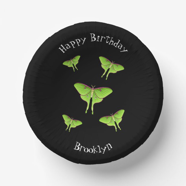 Bols En Carton Illustration de Luna Moth (Recto)