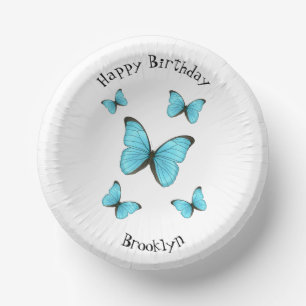 Bols En Carton Illustration de papillons Morpho