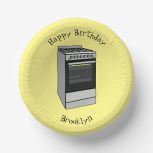 Bols En Carton Illustration de poêle électrique