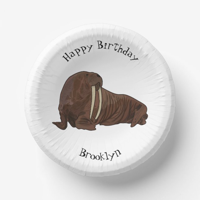 Bols En Carton Illustration de Walrus (Recto)