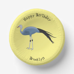 Bols En Carton Illustration d'oiseau de grue bleue