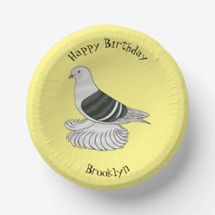 Bols En Carton Illustration du pigeon pigeon du Bouclier de Saxon