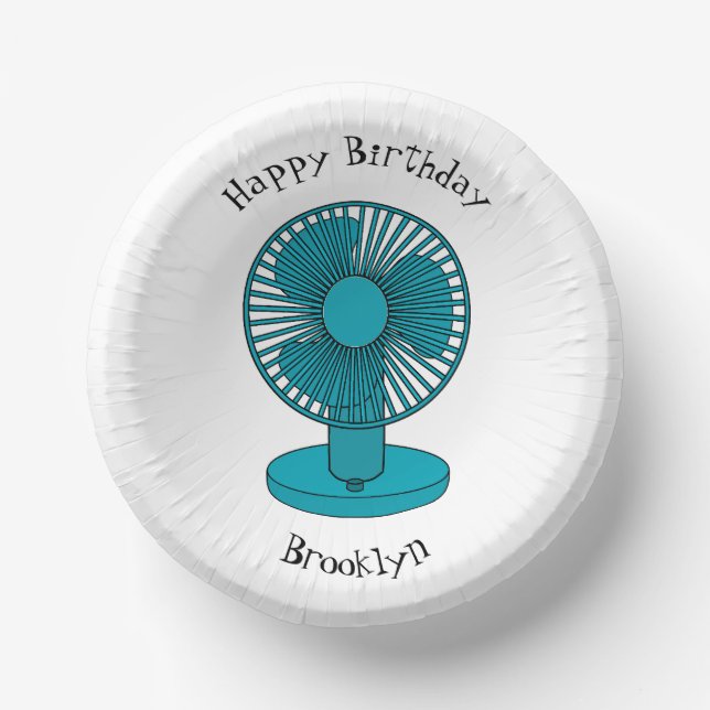 Bols En Carton Illustration du ventilateur (Recto)