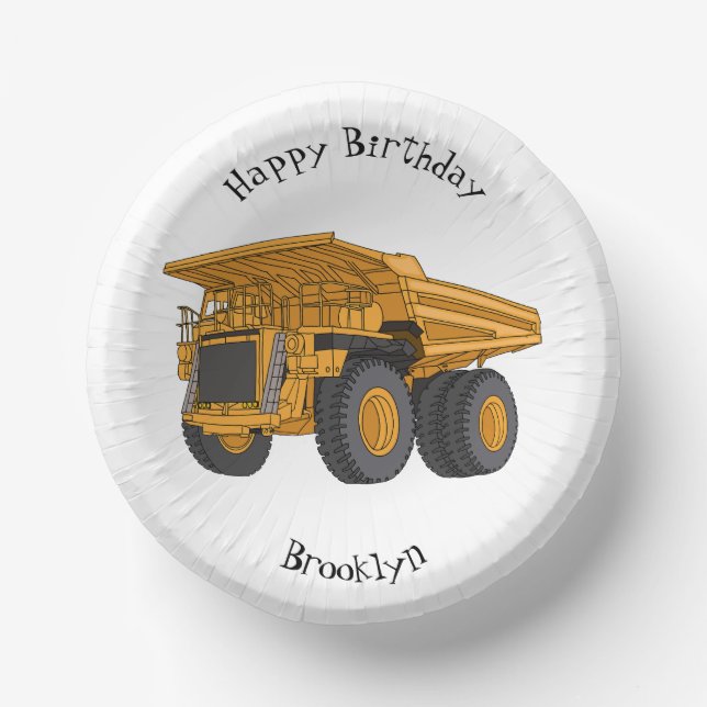 Bols En Carton Illustration d'un camion à grande échelle (Recto)