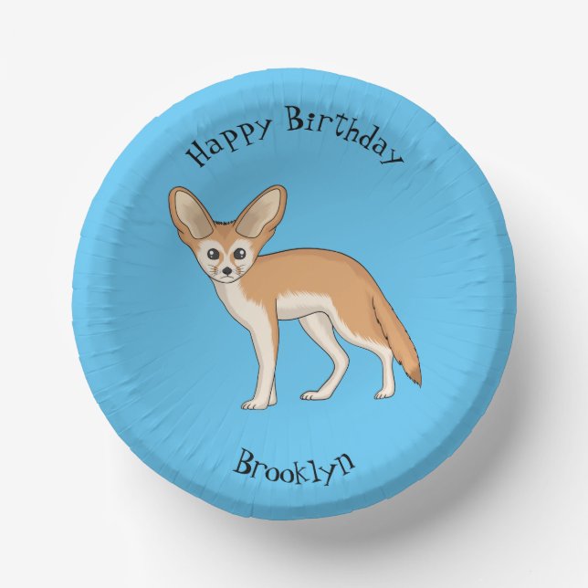 Bols En Carton Illustration Fennec fox (Recto)