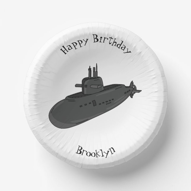 Bols En Carton Illustration sous-marine (Recto)